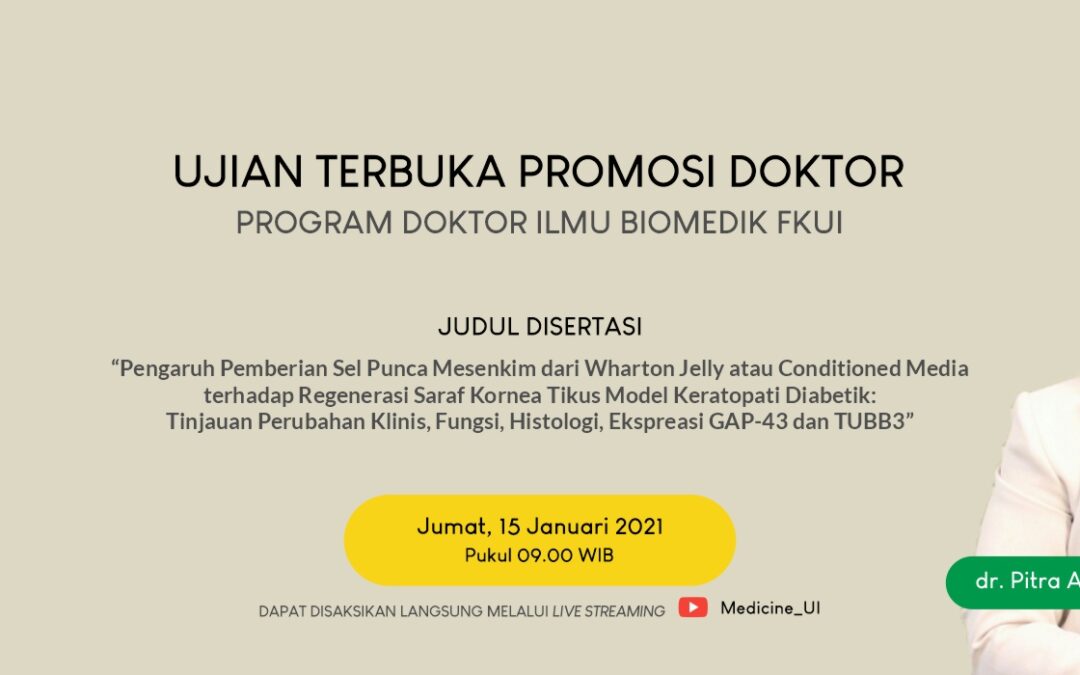 Doctoral Promotion: dr. Pitra Ariesta Shinta Dewi, SpM