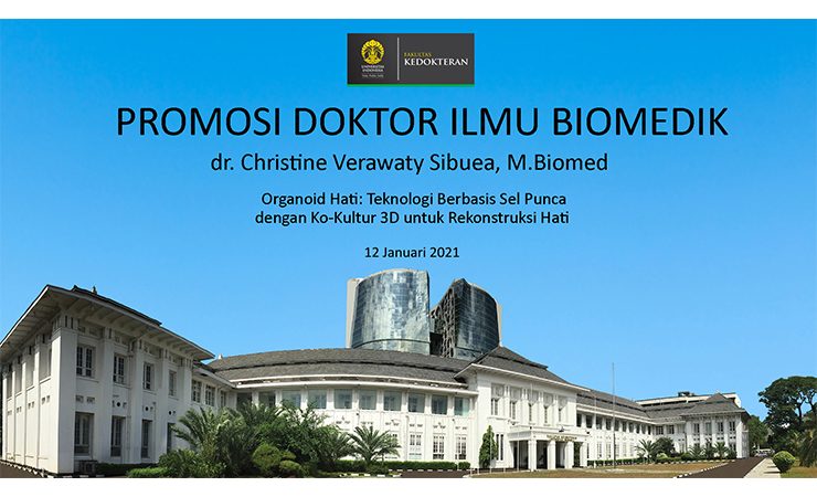 dr. Christine Verawaty Sibuea, M.Biomed. Doctoral Promotion