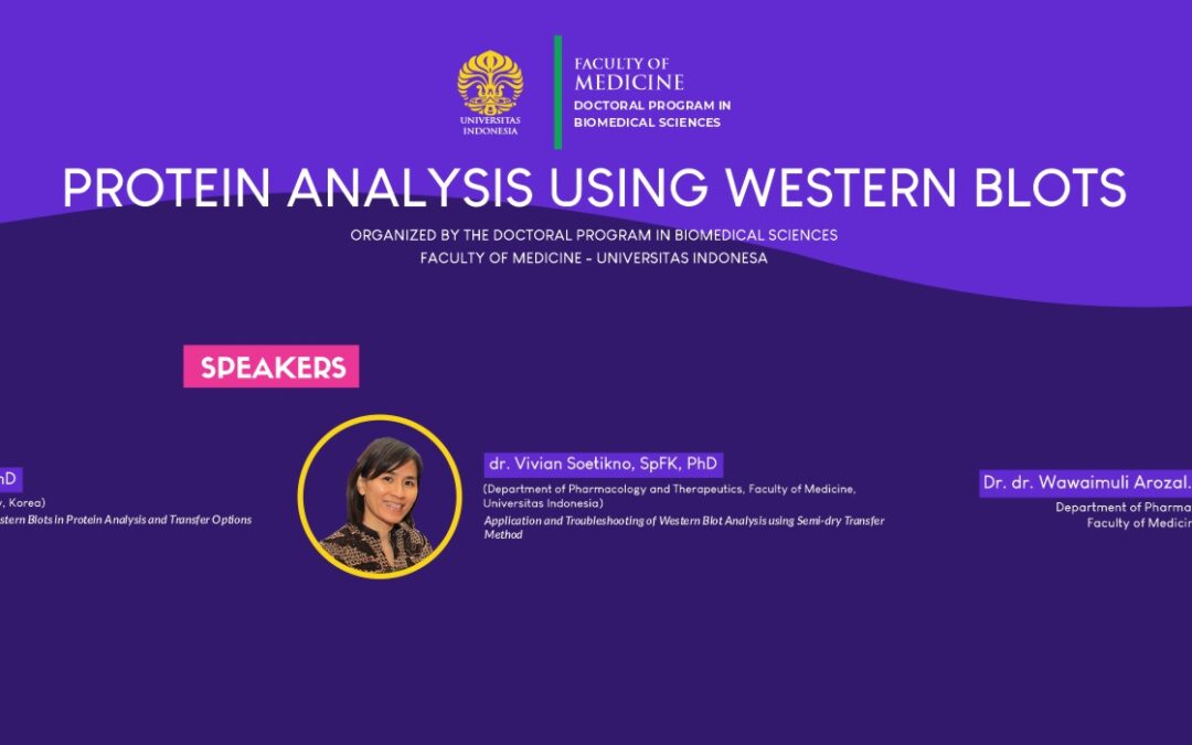 Adjunct Professor Lecture – Protein Analysis using Western Blot [21 October 2021]