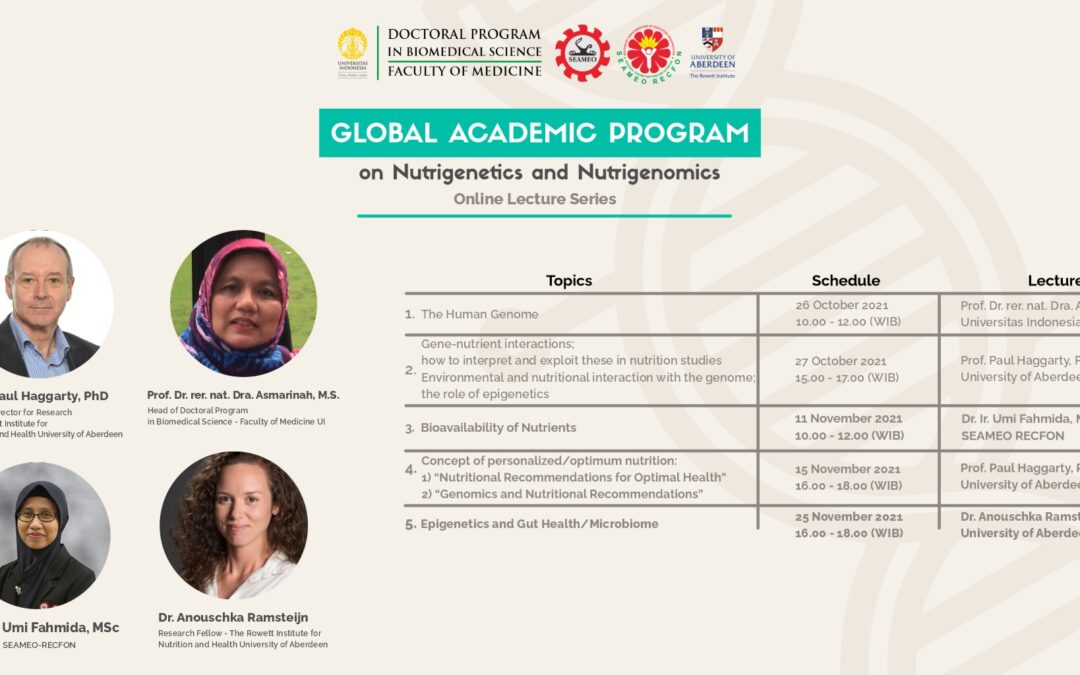 Global Academic Program on Nutrigenomics and Nurtrigenetics