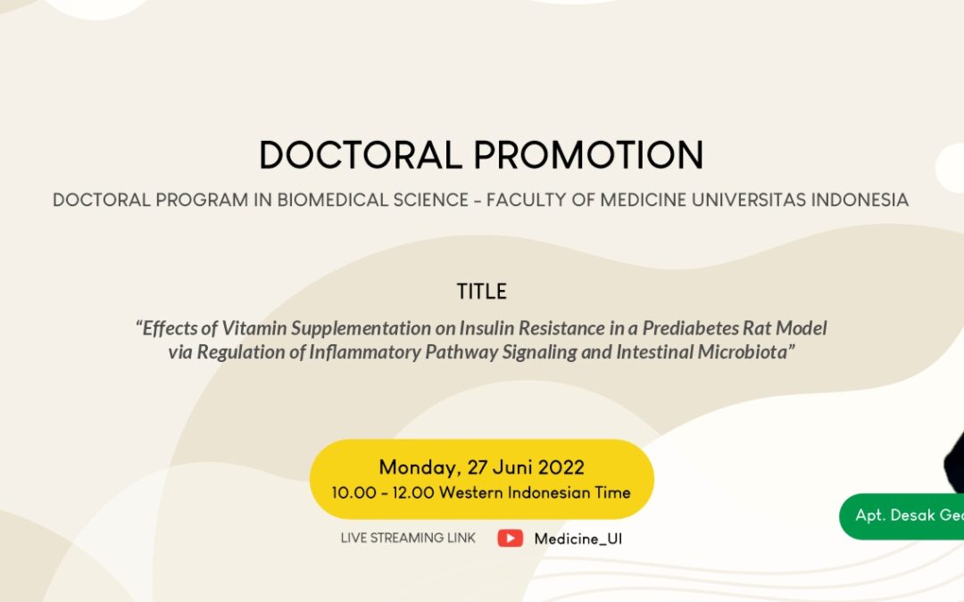 Apt. Desak Gede Budi Krisnamurti, S.Farm., M.Biomed Doctoral Promotion