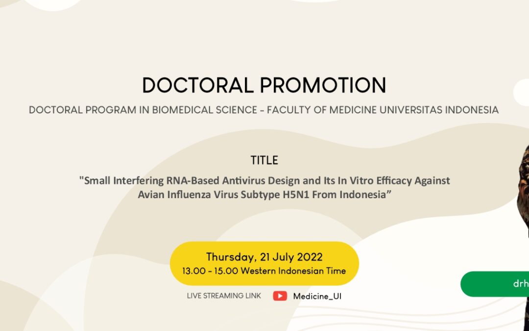 drh. Risza Hartawan, M.Phil Doctoral Promotion